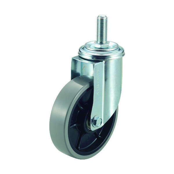 ワコーパレット エアーキャスターねじ込みタイプ(自在車) 荷重120 車輪径125幅32 AMT-125-GU 1個 328-2473（直送品）