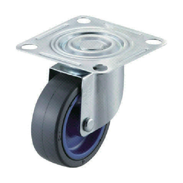 ワコーパレット ワコー エアーキャスター(自在車) 100mm ゴム車 AMG-100-NR 1個 354-2467（直送品）