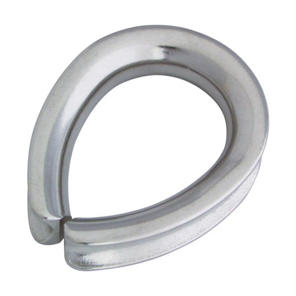 水本機械製作所 水本 ステンレス A型シンブル 使用ロープ径6mm (1個=1袋) B-1242 1個 378-8245（直送品）