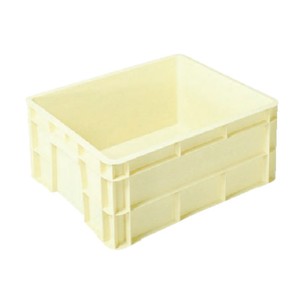 三菱ケミカル ヒシ S型コンテナ W521×D436×H222 薄黄 S-40B LY 1個 382-4942（直送品）