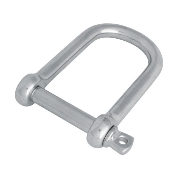 水本機械製作所 水本 ステンレス ロングワイドシャックル 長さ80mm 内幅40mm B-1418 1個 378-8440（直送品）