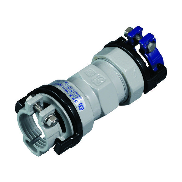 川西水道機器 SKカワニシ ポリエチレン管×塩ビ管用異種管継手 SKXソケットP13×V16 SKX-S-P13XV16 1個（直送品）