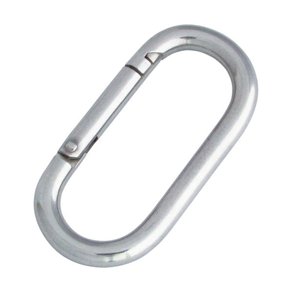 水本機械製作所 水本 ステンレス プチカラビナ 線径10mm 長さ90mm B-155 1個 378-8695（直送品）