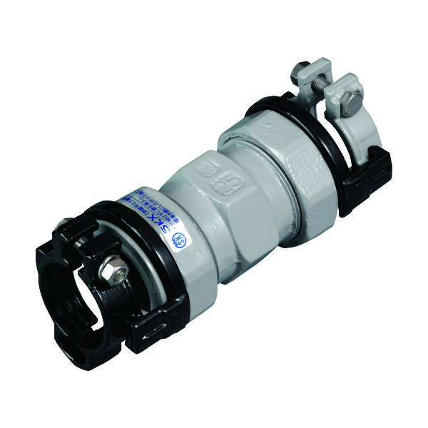 川西水道機器 SKカワニシ ポリエチレン管×鋼管用異種管継手 SKXソケットP50×50 SKX-S-P50X50 1個 380-0598（直送品）