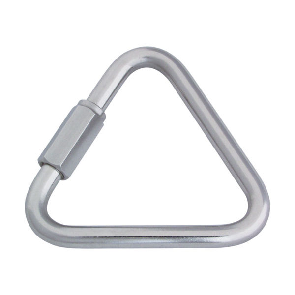 水本機械製作所 水本 ステンレス 三角リングキャッチ 線径3mm 長さ31mm 内幅22mm B-1458 1個 378-8539（直送品）