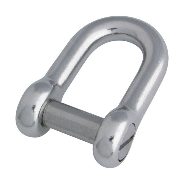 水本機械製作所 水本 ステンレス ネジ止め沈みシャックル 長さ36mm内幅18mm B-1485 1個 378-8652（直送品）