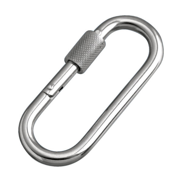 水本機械製作所 水本 ステンレス プチカラビナ(環付) 線径6mm 長さ65mm B-2108 1個 378-9420（直送品）