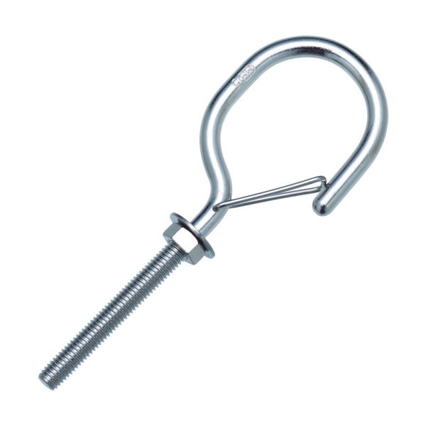 水本機械製作所 水本 ステンレス ネットフック 捻子径Mー5 全長91mm (1個 B-2255 1個 378-9721（直送品）