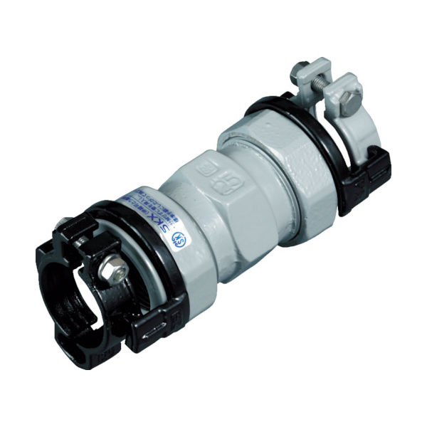 川西水道機器 SKカワニシ ポリエチレン管×鋼管用異種管継手 SKXソケットP25×25 SKX-S-P25X25 1個 380-0491（直送品）