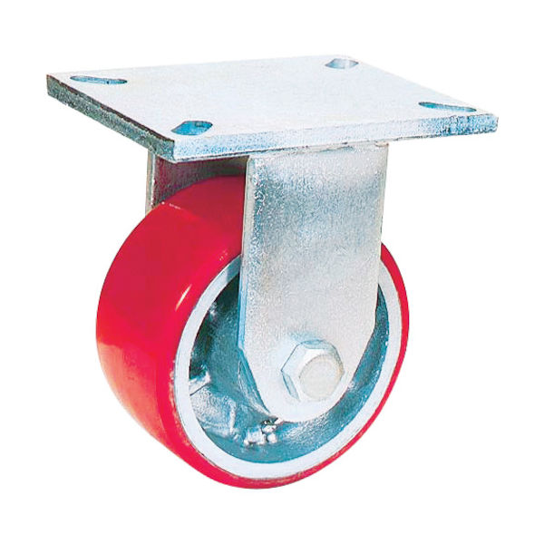 OH スーパーストロングキャスター HXシリーズ 超重荷重用 ウレタン車 固定車 車輪径200mm 許容荷重900kg HX34FU-200（直送品）