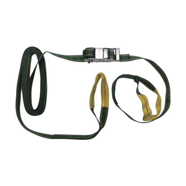 ユタカメイク ベルト荷締機コブラ 25mm×4.5m×1m シボリ縫製 V25-R 1台(1個) 361-1060（直送品）