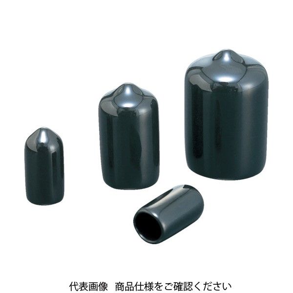岩田製作所 IWATA 保護キャップ 丸 (100個入) 黒 HLDP50-B 1袋(100個