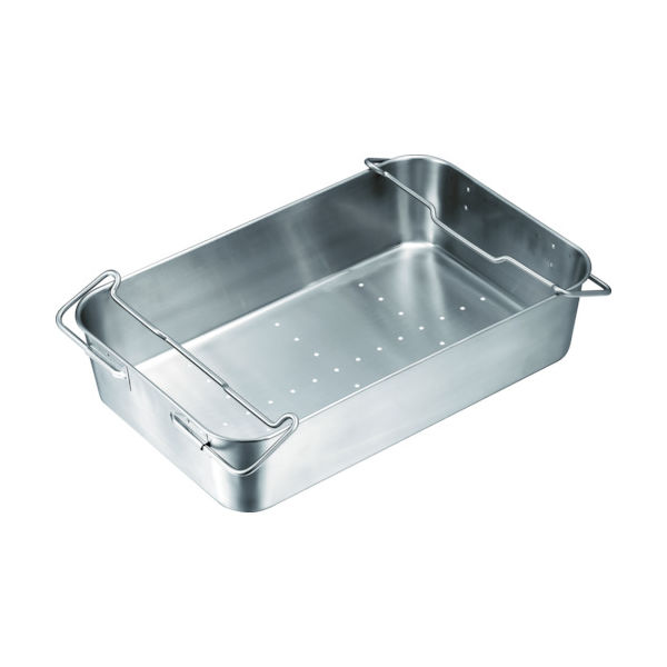 イケダ IKD 抗菌 ストッパー付給食バット 運搬型穴明 K02700000332 1枚 387-2718（直送品）