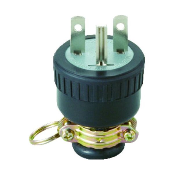 明工社 明工 ゴムプラグ接地2P ME2547-N 1個 381-6893（直送品）