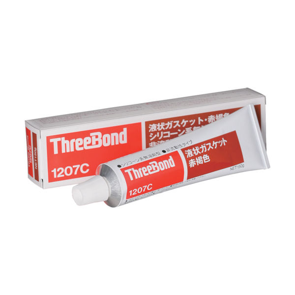 THREEBOND 液状ガスケット TB1207C シリコーン系工業用シール剤 赤褐色 150g 耐熱・耐寒・速硬化タイプ(1207CC)（直送品）