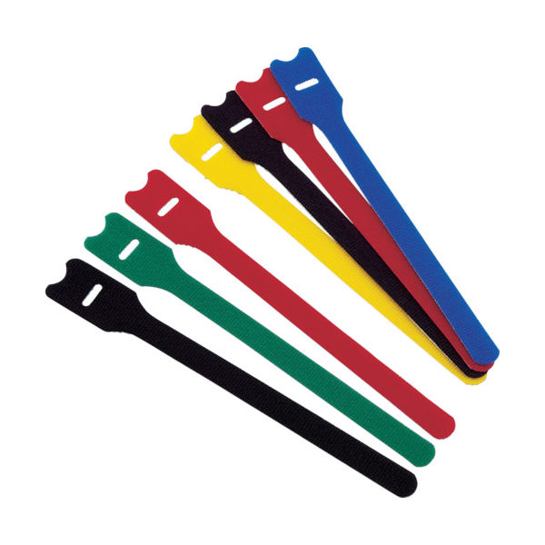 トラスコ中山 TRUSCO マジックバンド ストラップ 20cm 黒 (4本入) MKS-2520-BK 1袋(4本) 389-7371（直送品）