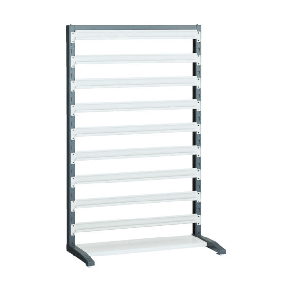 トラスコ中山 TRUSCO UPRラック片面 H1450 棚受9個付 UPR-L1409 1台(1セット) 393-3008（直送品）