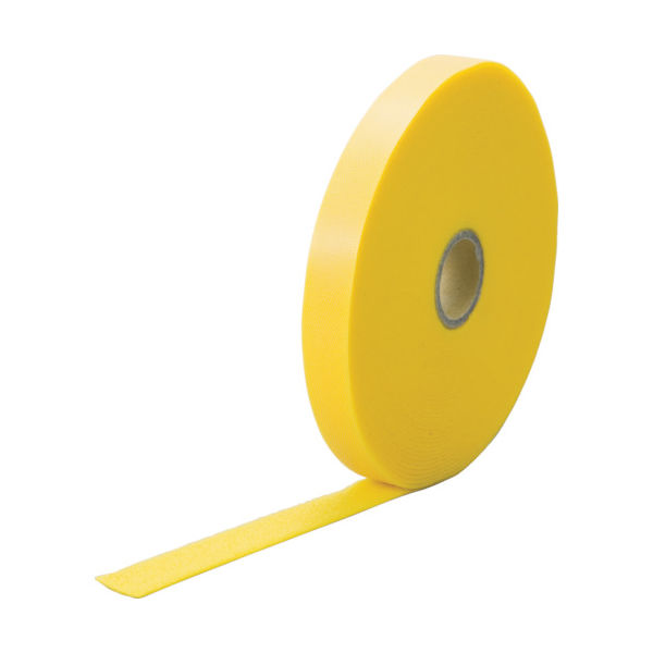 トラスコ中山 TRUSCO マジックケーブルロールタイ 幅20mmX長さ10m黄 TRMGTP-20Y 1巻 384-3343（直送品）