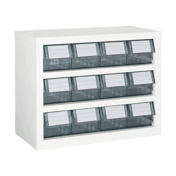 トラスコ中山 TRUSCO パーツケース 横型バンラックケースM型 592X307XH468 3段4列 W TM-43BN 1台（直送品）