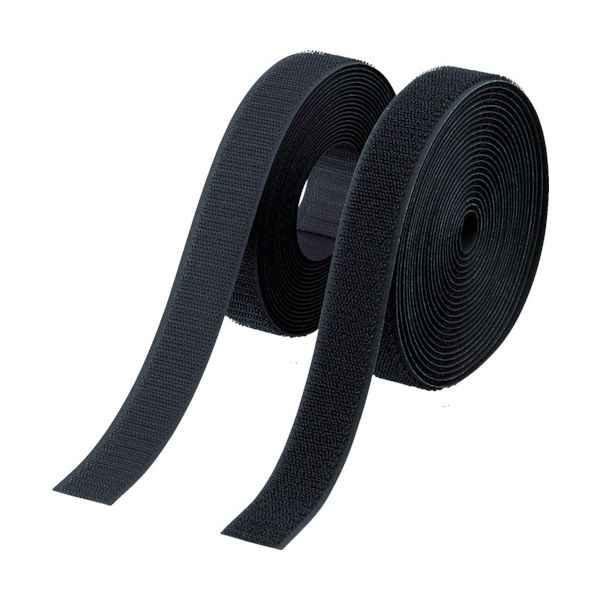 トラスコ中山 TRUSCO マジックテープ 縫製タイプ 100mmX5m 黒(1巻=1セット) TMSH-1005-BK 1セット(1組)（直送品）