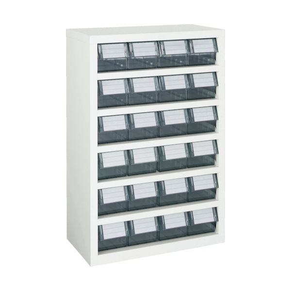 トラスコ中山 TRUSCO パーツケース 横型バンラックケースM型 592X307XH890 4列6段 W TM-46BN 1台（直送品）