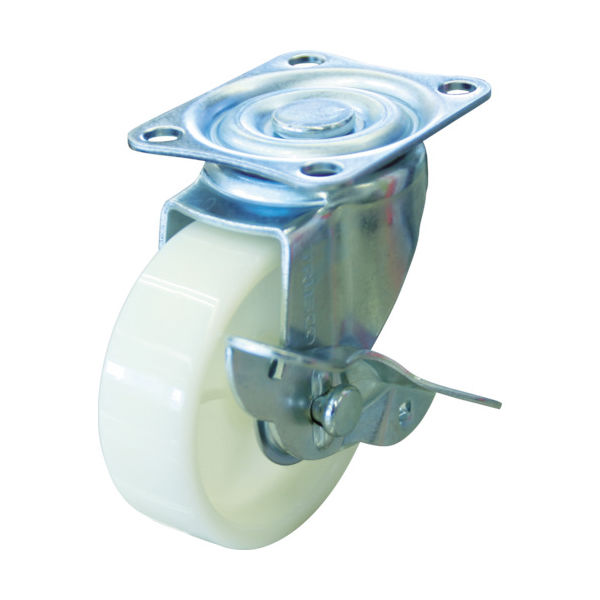 トラスコ中山 TRUSCO ルートバン用 自在ストッパー付キャスターφ75ナイロン車 TYJ-75NS 1個 389-9624（直送品）