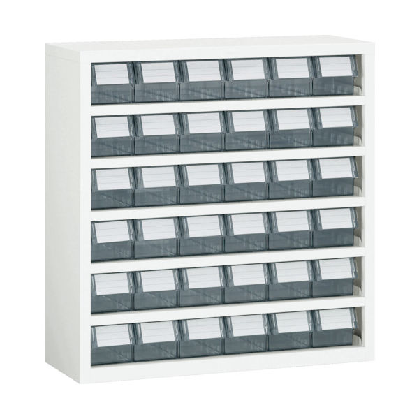 トラスコ中山 TRUSCO パーツケース 横型バンラックケースM型 854X307XH890 6列6段 W TM-66BN 1台（直送品）