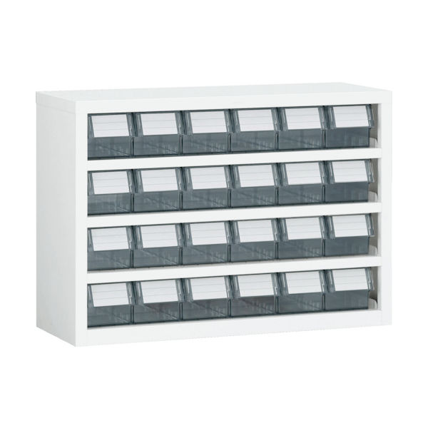 トラスコ中山 TRUSCO パーツケース 横型バンラックケースM型 854X307XH609 6列4段 W TM-64BN 1台（直送品）