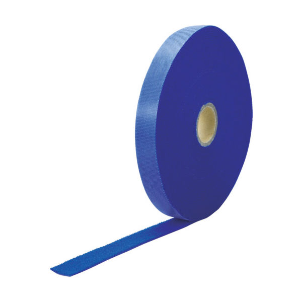 トラスコ中山 TRUSCO マジックケーブルロールタイ 幅20mmX長さ10m青 TRMGTP-20B 1巻 384-3297（直送品）