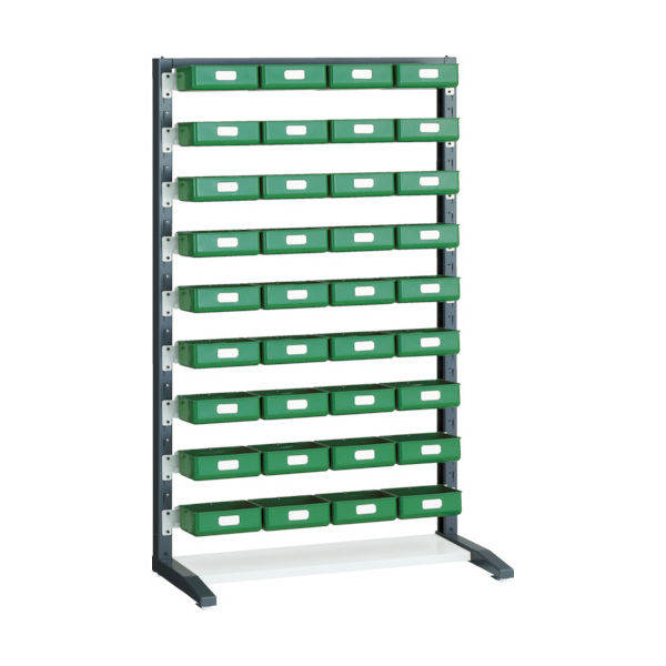 トラスコ中山 TRUSCO UPRラック片面 H1450 Kー20HYG 36個付 UPR-L1409D 1台(1セット) 393-3041（直送品）