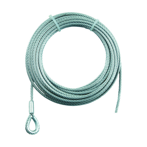 トラスコ中山 TRUSCO 手動ウインチ用ワイヤーΦ4X5m用(シンブル入ロック加工) WWS4-5 1本 392-5544（直送品）