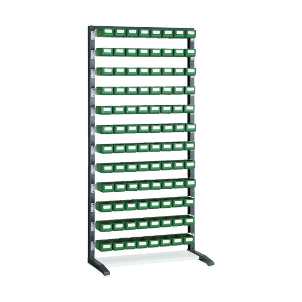 トラスコ中山 TRUSCO UPRラック片面 H1900 Kー10HYG 96個付 UPR-L1812C 1台(1セット) 393-3105（直送品）