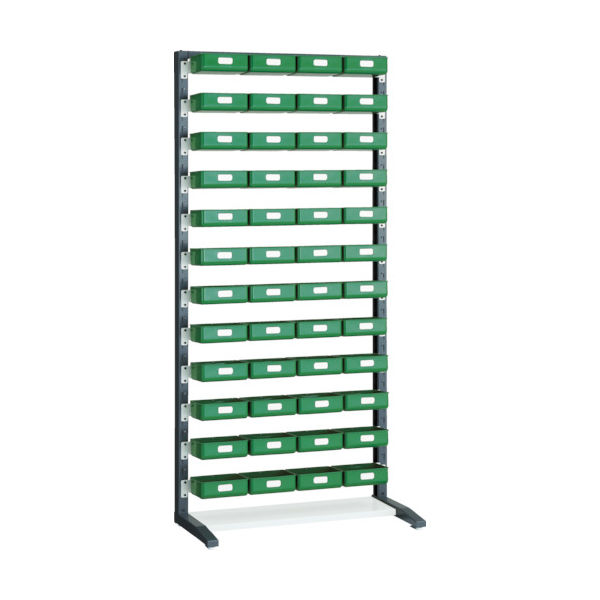 トラスコ中山 TRUSCO UPRラック片面 H1900 Kー20HYG 48個付 UPR-L1812D 1台(1セット) 393-3113（直送品）