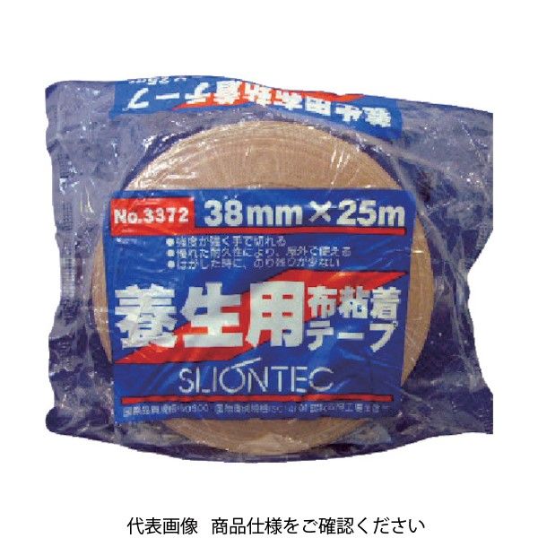 マクセル スリオン 養生用布粘着テープ38mm ブラウン 337200-KD-00-38X25 1巻 375-3212（直送品）