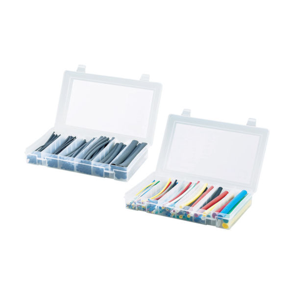 パンドウイットコーポレーション PANDUIT 熱収縮チューブ キットボックス サイズコンビネーション 黒 KP-HSTT1 1セット（直送品）