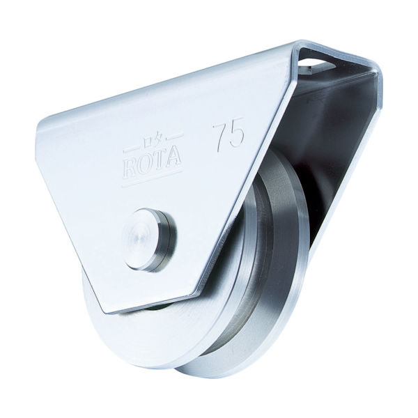 ヨコヅナ ロタ・ステン重量戸車 120mm V型 WBS-1205 1個 382-6031（直送品）