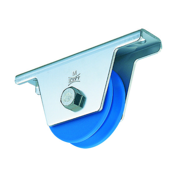 ヨコヅナ MC防音重量戸車 50mm V JMS-0505 1個 382-4195（直送品）