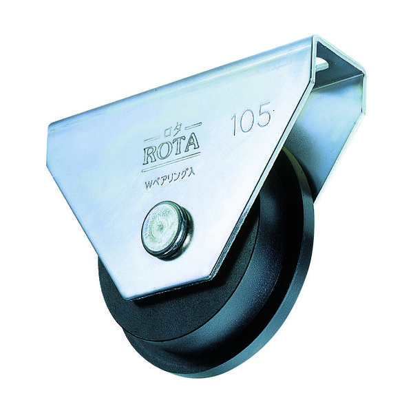 ヨコヅナ ロタ・重量戸車 75mm トロ型 WHU-0757 1個 382-6171（直送品）