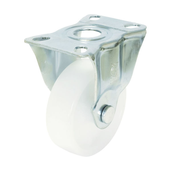 ユーエイ プレート式 固定 キャスター ナイロン 車輪径100mm Jタイプ SK型 取付寸法90×50(80×45) SK-100N 1個（直送品）