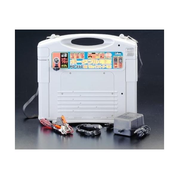 エスコ AC・DC→DC12V・AC100V ポータブル電源 EA812HB-6 1台（直送品）