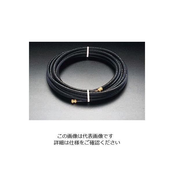 エスコ 1/4”x 20m ロングチャージングホース EA104EB-20 1本（直送品）