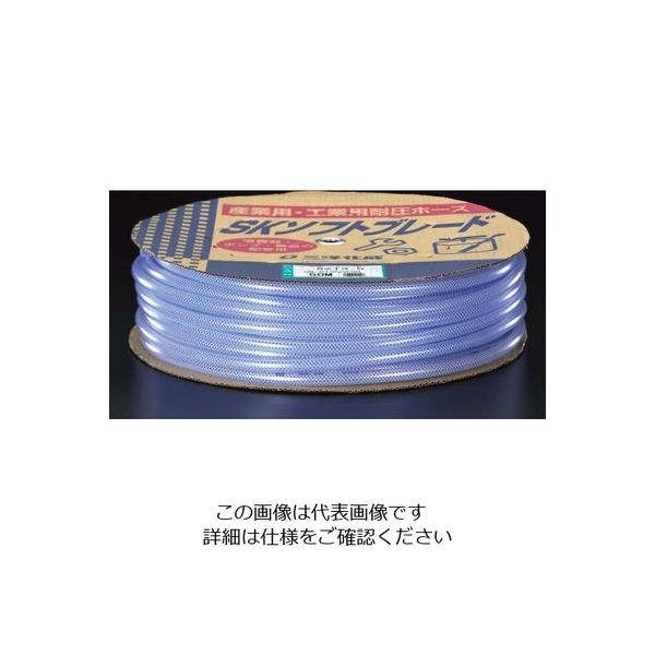 エスコ 15/22mm x 30m ウォーターホース(糸入り) EA124DL-16 1巻（直送