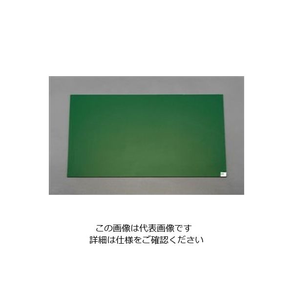 エスコ 0.6x1.2m/3.5mm 中粘着マットシート(緑・60枚シート) EA997RE-16 1枚（直送品）
