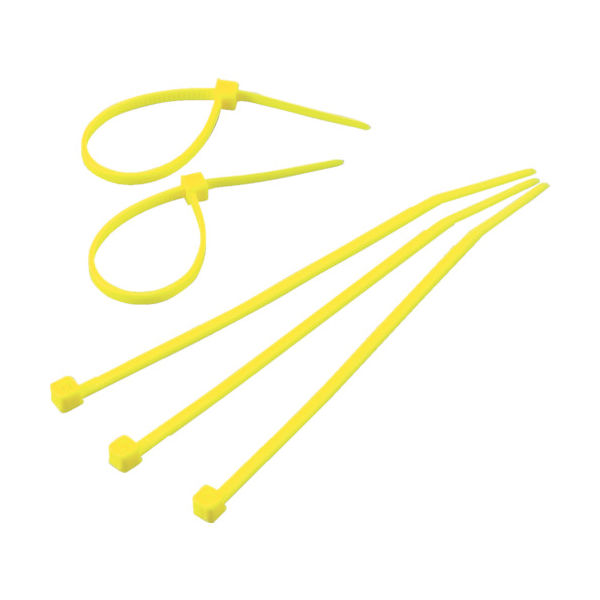 トラスコ中山 TRUSCO ケーブルタイ 幅8.0mmX長さ450mm最大結束φ128 黄 TRCVR-450Y 1袋(100本)（直送品）