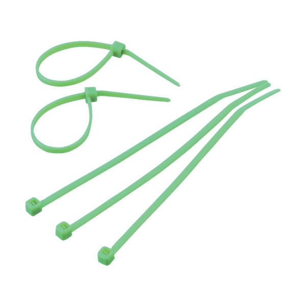 トラスコ中山 TRUSCO ケーブルタイ 幅8.0mmX長さ450mm最大結束φ128 緑 TRCVR-450GN 1袋(100本)（直送品）