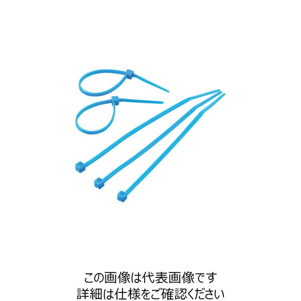 トラスコ中山 TRUSCO ケーブルタイ 幅8.0mmX長さ450mm最大結束φ128 青 TRCVR-450B 1袋(100本) 384-2100（直送品）