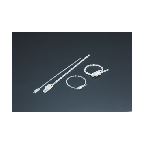 トラスコ中山 TRUSCO ダブルヘッドノットタイ 幅3.6mmX180mm最大結束φ46白 TRKTV-180E 1袋(100本)（直送品）