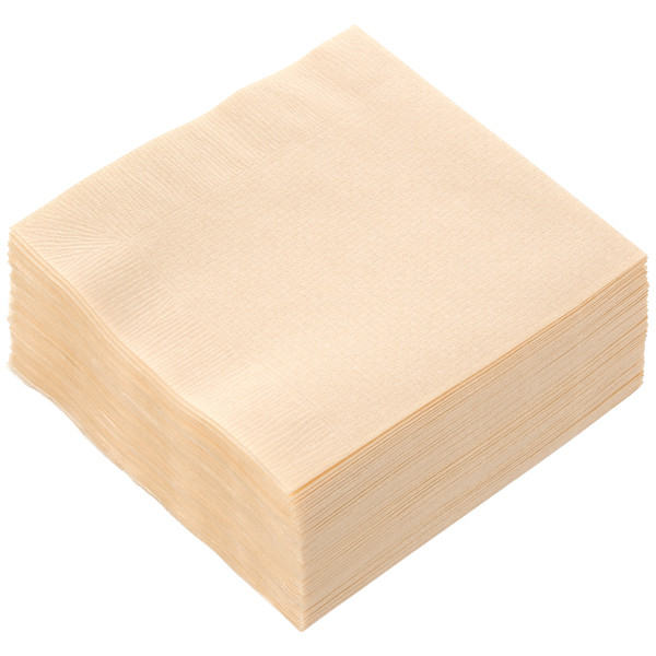 イデシギョー 植林木4つ折り 紙ナプキン 未晒し 1袋（125枚入） - アスクル