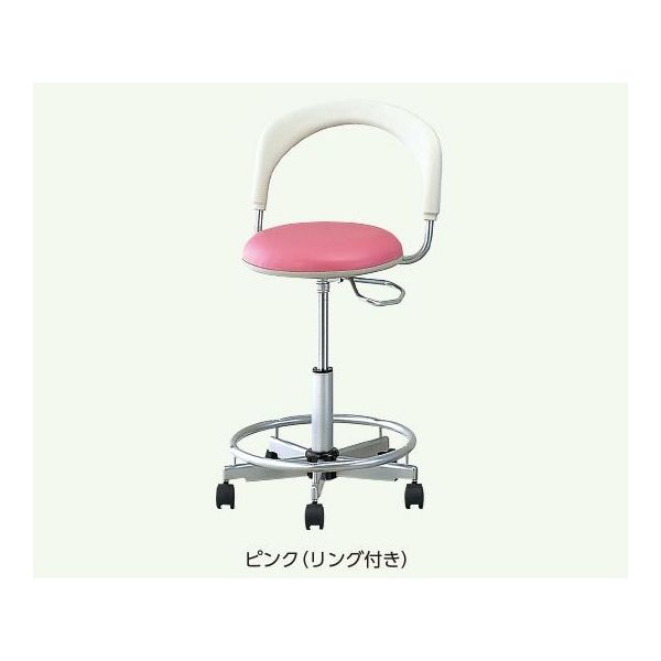 ナビス ナビチェアーII NVCIIーSRP ピンク 脚部リング付き NVC2-SRP 1脚 8-8221-04（直送品）