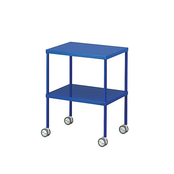 アズワン カラフル回診車 手摺無し ブルー 600×450×792mm 0-210-09 1台（直送品）